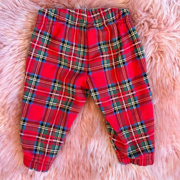 Baby Gap Boy or Girl Red Tartan Plaid Holiday Set - Size 6-12 Months - Picture 13 of 14